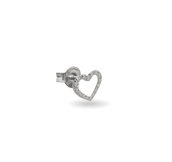 Solo pendiente Rubinia Mujer in Oro blanco Diamante 0.10 Ct OR262B-BBT - OR262B-BBT